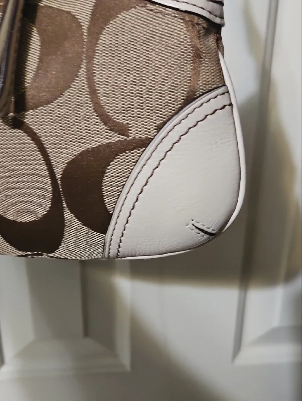 Coach NWOT Hampton Mini Signature Patchwork Shoulder Bag